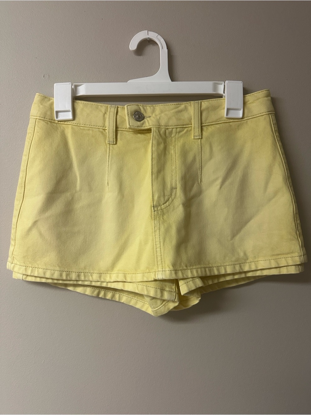 Free People We The Free Pale Yellow Women's Shorts Skort